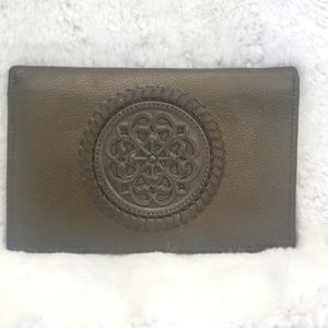Brighton brown bronze leather wallet